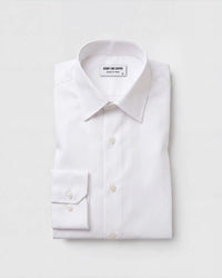 Pearl White Solid Twill Shirt
