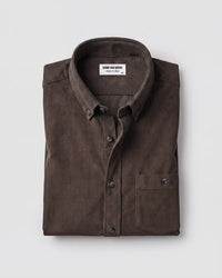 Dark Grey Cotton Corduroy Shirt