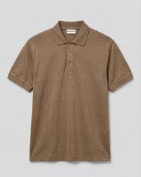 100% Merino Wool Polo - Beige
