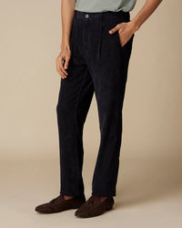 Aspen Mid-Rise Corduroy Lounge Pants - Navy