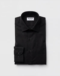 Luthai Black Cotton Dobby Shirt