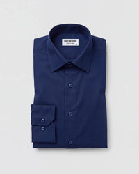 Luthai Navy Cotton Solid Shirt