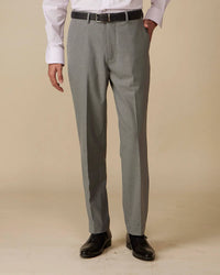 Hartwell Structured Mid-Rise  Dress Pants - Grey