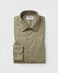 Olive Luxe Satin Shirt