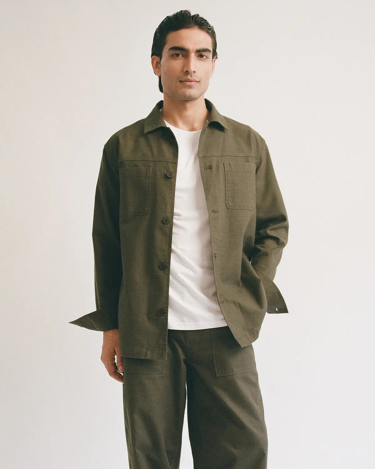 BSC X Rid Burman Dark Green Co-ord Set