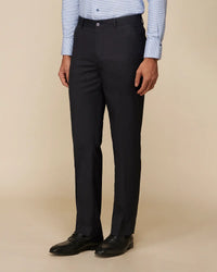 Hadleigh Checked Dress Pants - Navy