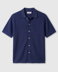 Ink Blue Flat Knit Shirt